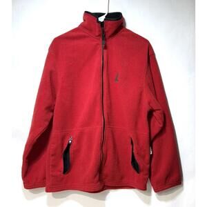 Timberline Colorado Authentic Outerwear Fleece Jacket Men's Medium Red Full Zip